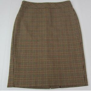 Banana Republic 2 Houndstooth A Line Skirt Tweed S